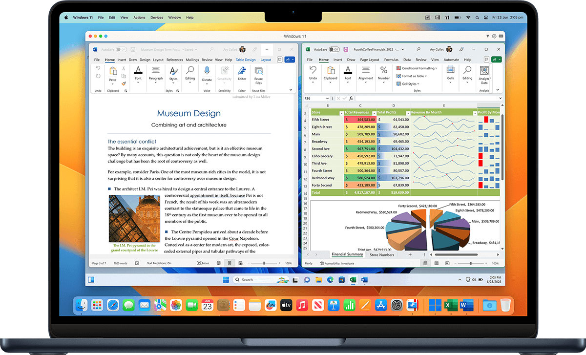 習慣使用 Windows 嗎？我們能提供全面的協助。完全整合至 Mac 環境中，盡享 Windows 一切優勢。
